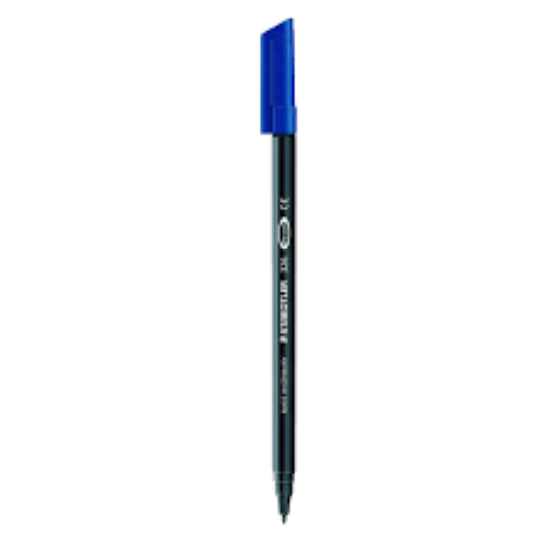 Staedtler Fibre-Tipped Pen 326 blue Bx=10 pcs ST-326-03